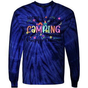 Camping Camfire Nature Tie-Dye Long Sleeve Shirt