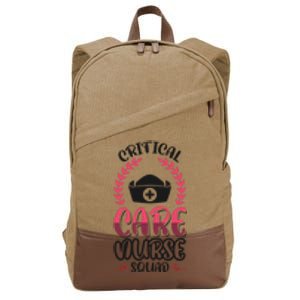 Critical Care Nurse Squad Gift Cotton Canvas Backpack