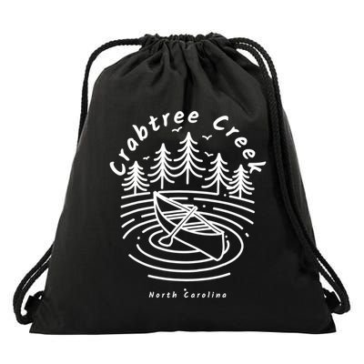 Crabtree Creek North Carolina  Drawstring Bag