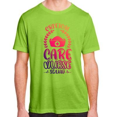 Critical Care Nurse Squad Funny Gift Adult ChromaSoft Performance T-Shirt