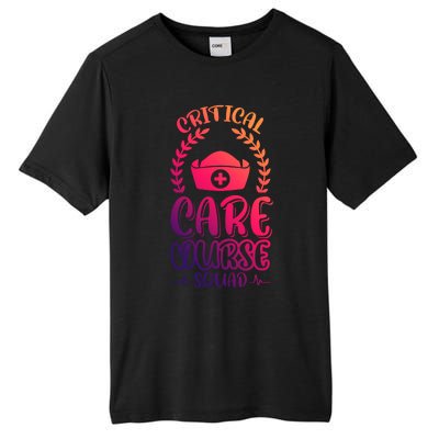 Critical Care Nurse Squad Funny Gift Tall Fusion ChromaSoft Performance T-Shirt