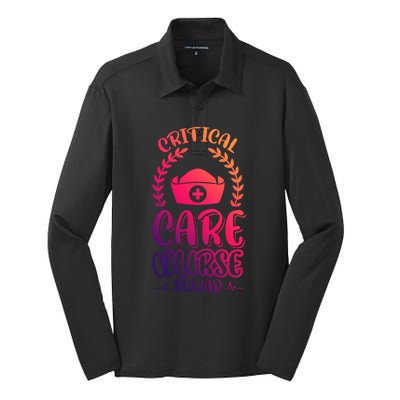 Critical Care Nurse Squad Funny Gift Silk Touch Performance Long Sleeve Polo