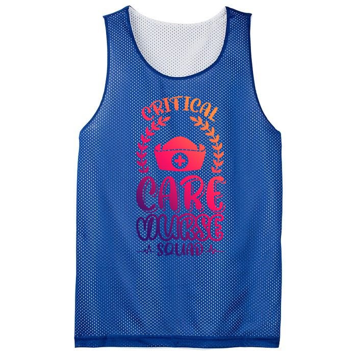 Critical Care Nurse Squad Funny Gift Mesh Reversible Basketball Jersey Tank