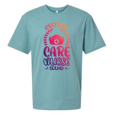 Critical Care Nurse Squad Funny Gift Sueded Cloud Jersey T-Shirt