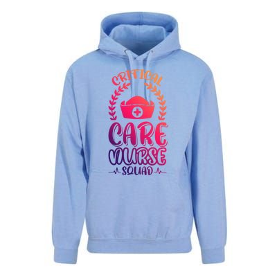 Critical Care Nurse Squad Funny Gift Unisex Surf Hoodie