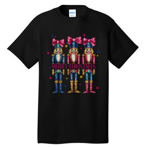 Cute Coquette Nutcracker Squad Merry Christmas Pajama Tall T-Shirt