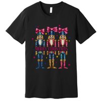 Cute Coquette Nutcracker Squad Merry Christmas Pajama Premium T-Shirt