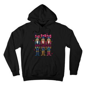 Cute Coquette Nutcracker Squad Merry Christmas Pajama Tall Hoodie