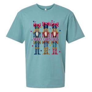 Cute Coquette Nutcracker Squad Merry Christmas Pajama Sueded Cloud Jersey T-Shirt