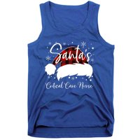 Critical Care Nurse Santas Favorite Nurse Team Nurse Elf Gift Tank Top