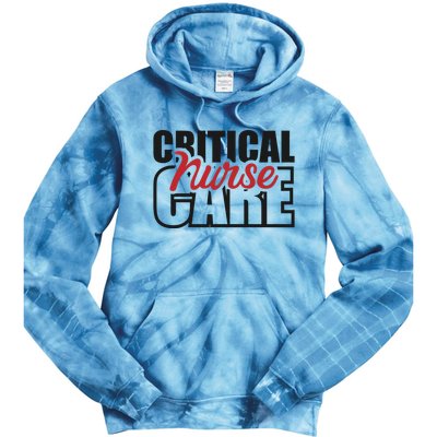 Critical Care Nurse Gift Tie Dye Hoodie