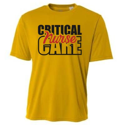 Critical Care Nurse Gift Cooling Performance Crew T-Shirt