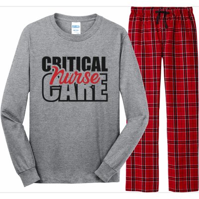 Critical Care Nurse Gift Long Sleeve Pajama Set