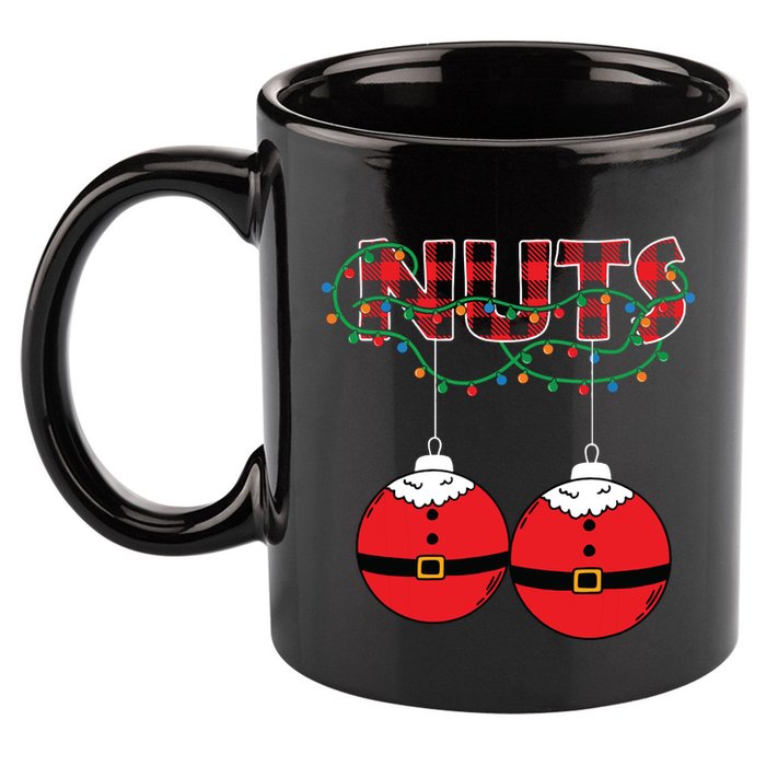Chestnuts Chest Nuts Christmas Matching Christmas Couples 11oz C Handle Ceramic Mug