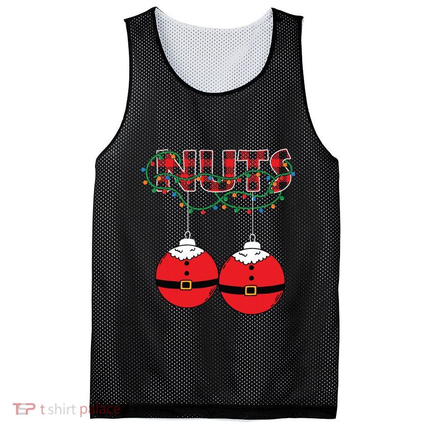 Chestnuts Chest Nuts Christmas Matching Christmas Couples Mesh Reversible Basketball Jersey Tank