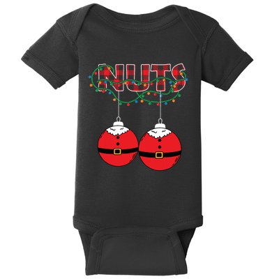 Chestnuts Chest Nuts Christmas Matching Christmas Couples Baby Bodysuit