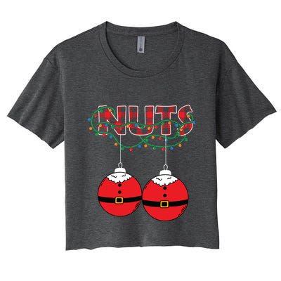 Chestnuts Chest Nuts Christmas Matching Christmas Couples Crop Top
