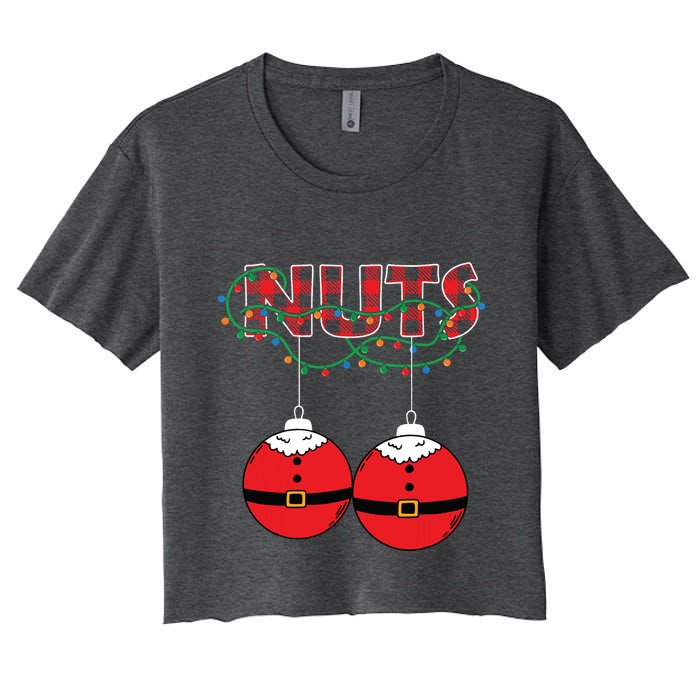 Chestnuts Chest Nuts Christmas Matching Christmas Couples Crop Top