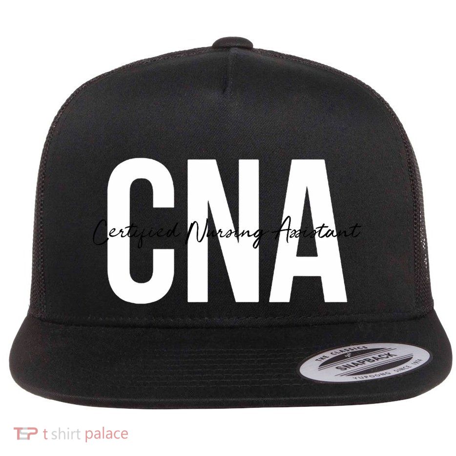 Cna Certified Nursing Assistant Medical Flat Bill Trucker Hat