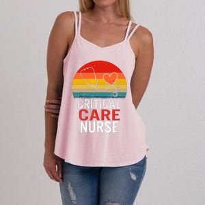 Critical Care Nurse ICU Nurses Week Intensive Care Graduate Women's Strappy Tank