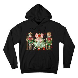 Chinoiserie Christmas Nutcracker Christmas Tree Coquette Bow Hoodie