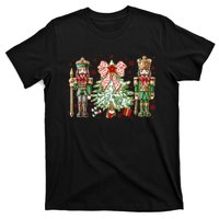 Chinoiserie Christmas Nutcracker Christmas Tree Coquette Bow T-Shirt