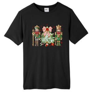 Chinoiserie Christmas Nutcracker Christmas Tree Coquette Bow Tall Fusion ChromaSoft Performance T-Shirt