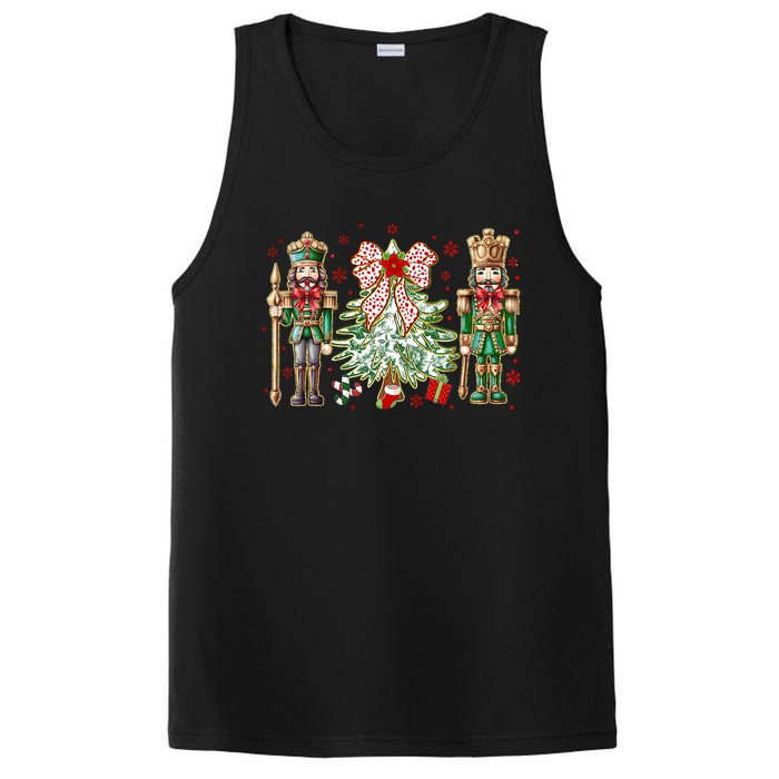 Chinoiserie Christmas Nutcracker Christmas Tree Coquette Bow PosiCharge Competitor Tank