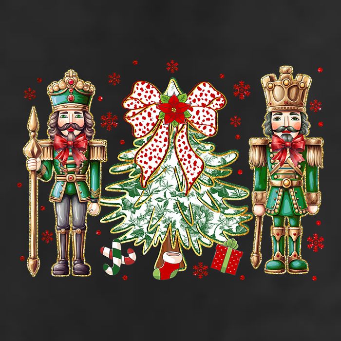 Chinoiserie Christmas Nutcracker Christmas Tree Coquette Bow Trucker Hat