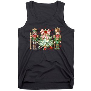 Chinoiserie Christmas Nutcracker Christmas Tree Coquette Bow Tank Top