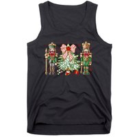 Chinoiserie Christmas Nutcracker Christmas Tree Coquette Bow Tank Top