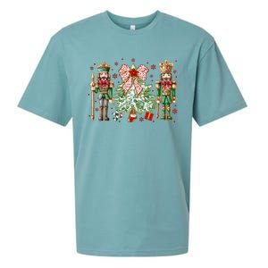 Chinoiserie Christmas Nutcracker Christmas Tree Coquette Bow Sueded Cloud Jersey T-Shirt