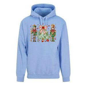 Chinoiserie Christmas Nutcracker Christmas Tree Coquette Bow Unisex Surf Hoodie