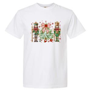 Chinoiserie Christmas Nutcracker Christmas Tree Coquette Bow Garment-Dyed Heavyweight T-Shirt