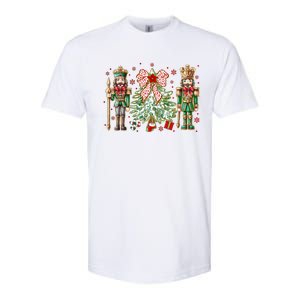 Chinoiserie Christmas Nutcracker Christmas Tree Coquette Bow Softstyle CVC T-Shirt