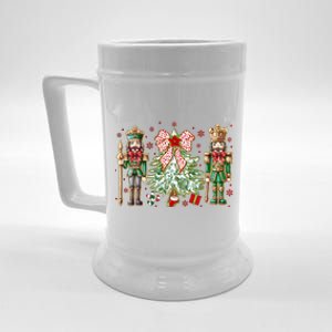 Chinoiserie Christmas Nutcracker Christmas Tree Coquette Bow Beer Stein