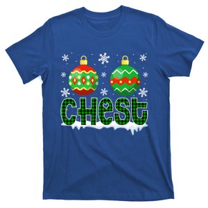 Christmas Chest Nuts Matching Couple Chestnuts Xmas Chest Great Gift T-Shirt