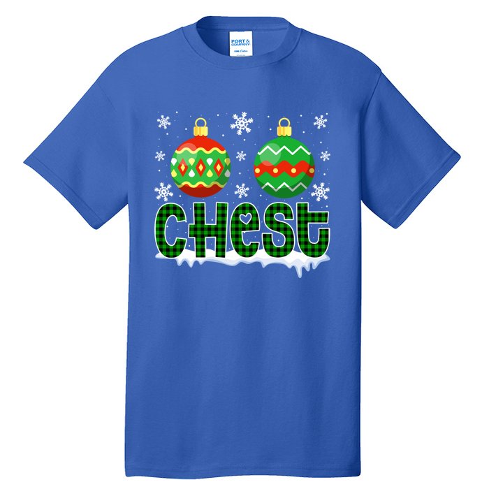 Christmas Chest Nuts Matching Couple Chestnuts Xmas Chest Great Gift Tall T-Shirt