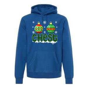 Christmas Chest Nuts Matching Couple Chestnuts Xmas Chest Great Gift Premium Hoodie