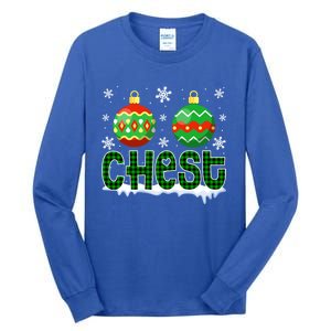 Christmas Chest Nuts Matching Couple Chestnuts Xmas Chest Great Gift Tall Long Sleeve T-Shirt