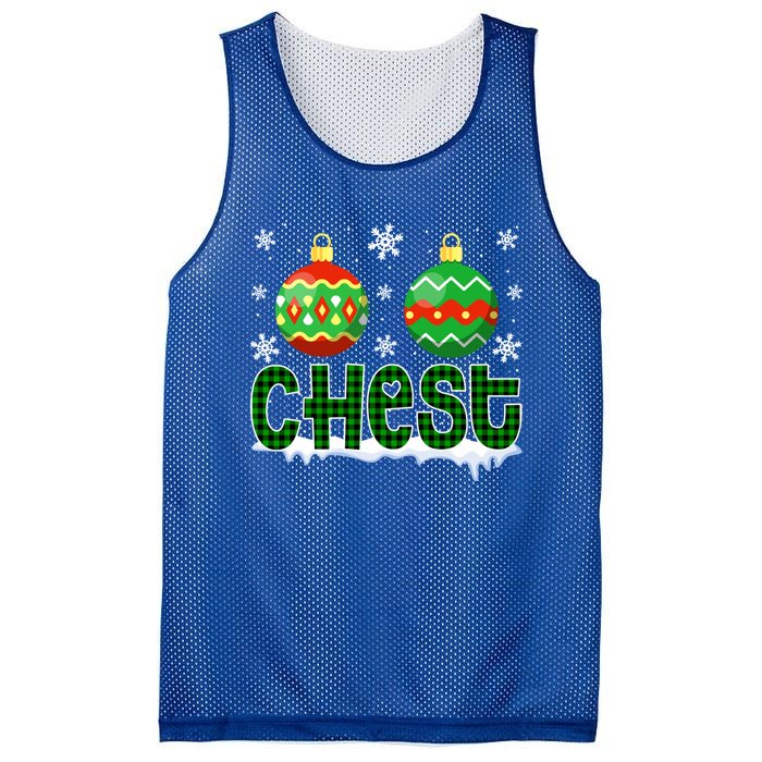 Christmas Chest Nuts Matching Couple Chestnuts Xmas Chest Great Gift Mesh Reversible Basketball Jersey Tank