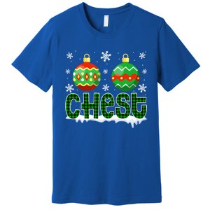 Christmas Chest Nuts Matching Couple Chestnuts Xmas Chest Great Gift Premium T-Shirt