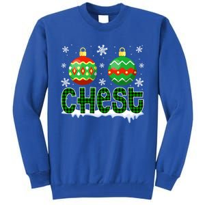 Christmas Chest Nuts Matching Couple Chestnuts Xmas Chest Great Gift Tall Sweatshirt