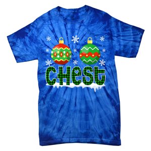 Christmas Chest Nuts Matching Couple Chestnuts Xmas Chest Great Gift Tie-Dye T-Shirt