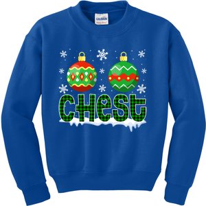 Christmas Chest Nuts Matching Couple Chestnuts Xmas Chest Great Gift Kids Sweatshirt