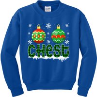 Christmas Chest Nuts Matching Couple Chestnuts Xmas Chest Great Gift Kids Sweatshirt