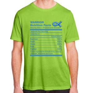 Colon Cancer Nutrition Facts Funny Colon Cancer Awareness Gift Adult ChromaSoft Performance T-Shirt