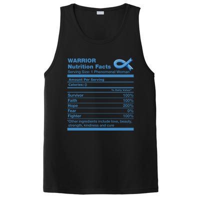 Colon Cancer Nutrition Facts Funny Colon Cancer Awareness Gift PosiCharge Competitor Tank