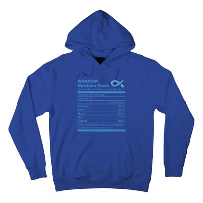 Colon Cancer Nutrition Facts Funny Colon Cancer Awareness Gift Hoodie