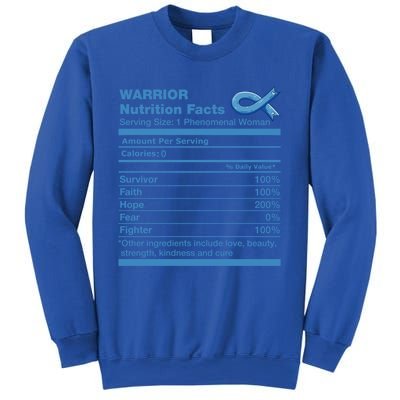 Colon Cancer Nutrition Facts Funny Colon Cancer Awareness Gift Sweatshirt